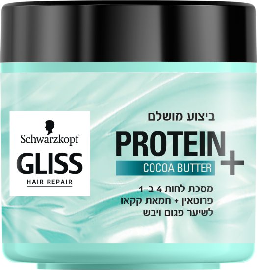 מסכת פרוטאין 4 ב-1 מועשרת בחמאת קקאו גליס - נפח 400 מ''ל