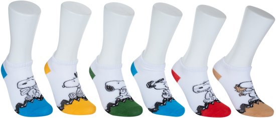 6 זוגות גרבי קרסול לבוגרים Pulliez דגם סנופי - מידות 42-47 Large