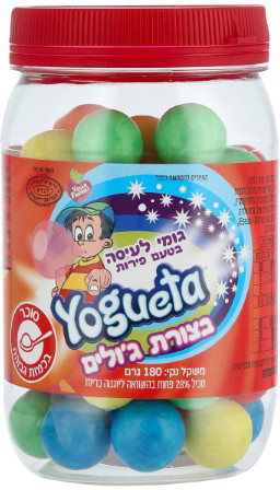 גומי לעיסה בצורת ג'ולים Yogueta - טעם פירות 180 גרם