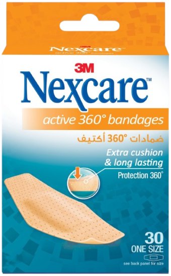 סט 30 פלסטרים 360° Active מבית Nexcare