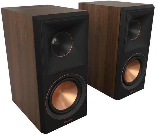 זוג רמקולים מדפיים עם וופרים 5.25 אינץ' Reference RP-500M II מבית Klipsch - צבע אגוז