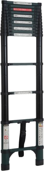 סולם אלומיניום פרימיום טלסקופי 10 שלבים 3.2 מטר Telescopic Army