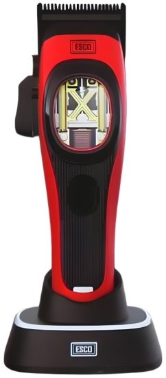 מכונת תספורת מקצועית מגנטית ESCO  - צבע שחור/אדום