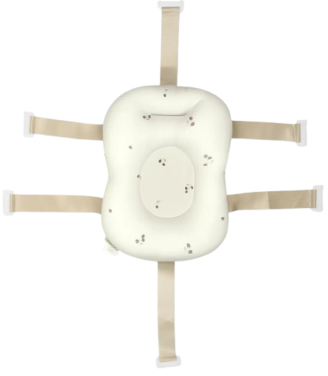 כרית רחצה לתינוק 'צף קל' עם רצועות קולקציית מתכונים מבית Nino - פטל