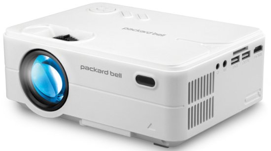 מקרן וידאו עם טכנולוגיית שיקוף מסך Packard Bell Luminator Smart 20 3500 Lumens WiFi - עד 120 אינץ'