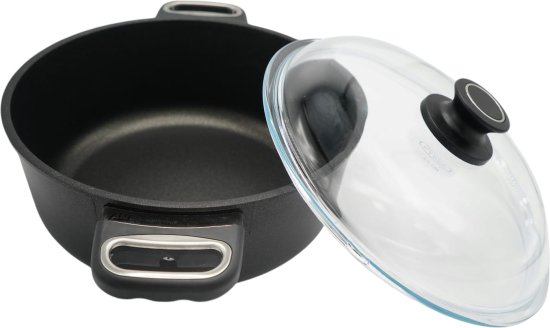 סיר קדירה עם מכסה 4 ליטר יציקת אלומניום 26x10 ס''מ תואם אינדוקציה מבית AMT