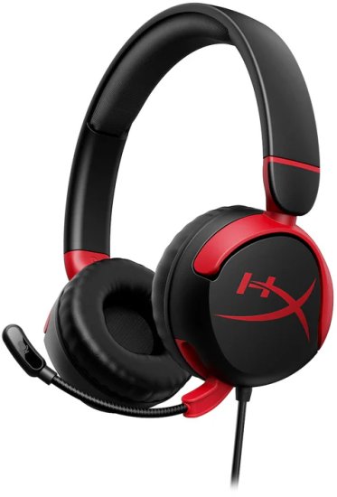 מציאון ועודפים - אוזניות גיימינג HyperX Cloud Mini - צבע שחור / אדום