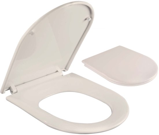 מושב אסלה טריקה שקטה לאסלה ישרה מבית Aquila - צבע פרגמון