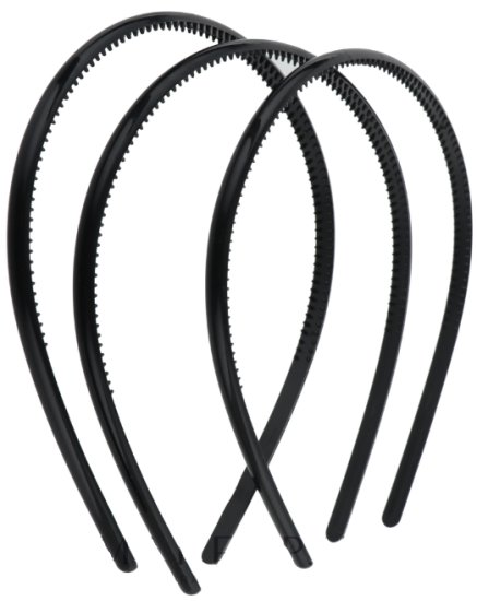 סט 3 קשתות שחורות לשיער מבית Titania
