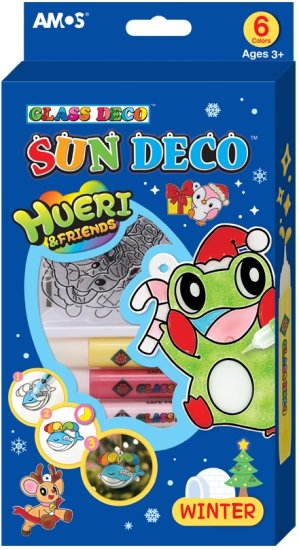 ערכת יצירה צבעי חלון ולוכדי שמש מבית AMOS - חורף