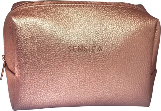 תיק נשיאה יוקרתי למוצרי טיפוח מבית Sensica - צבע ורוד