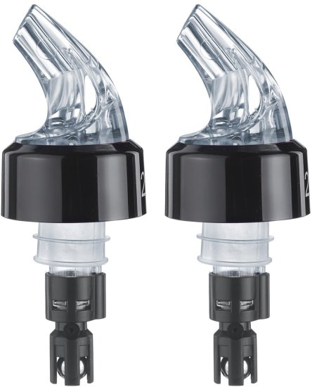 זוג פיות מזיגה Auto-Pour מינון מדויק 2 ס''ל מבית Westmark - צבע שקוף