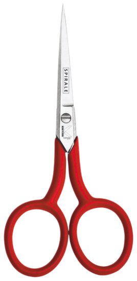 מספריים מחודדים מעוקלים לרקמה 15 ס''מ דגם Spirale מבית Kretzer Solingen - צבע אדום