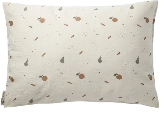 ציפית לכרית יחיד 100% כותנה מבד טטרה מקולקציית המתכונים מבית Nino - פאי תפוחים