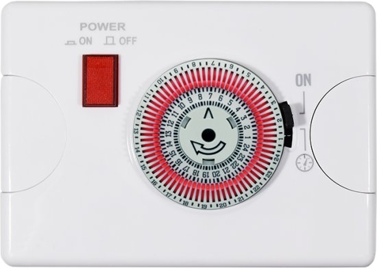 שעון 24 שעות כולל מפסק דו קוטבי לדוד תחת הטיח Wise Electric S6 - צבע לבן