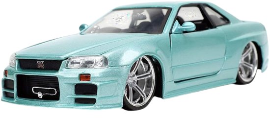 מכונית מהיר ועצבני ניסאן סקייליין GT-R R34 ביחס 1:24 מבית Jada