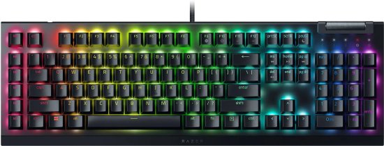 מקלדת גיימרים מכאנית Razer BlackWidow V4 X - מתג Green - צבע שחור