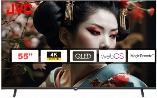 טלוויזיה חכמה 55 אינץ' QLED 4K עם webOS דגם LT-55NQ7155 מבית JVC