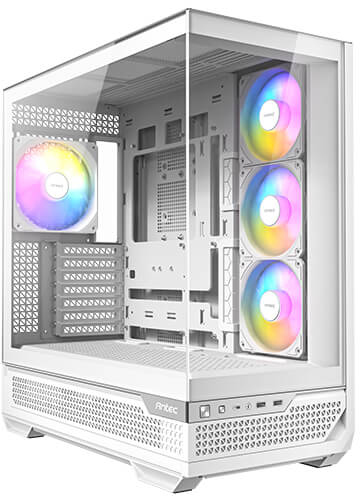 מארז מחשב ללא ספק Antec C7 ARGB ATX Mid Tower - צבע לבן