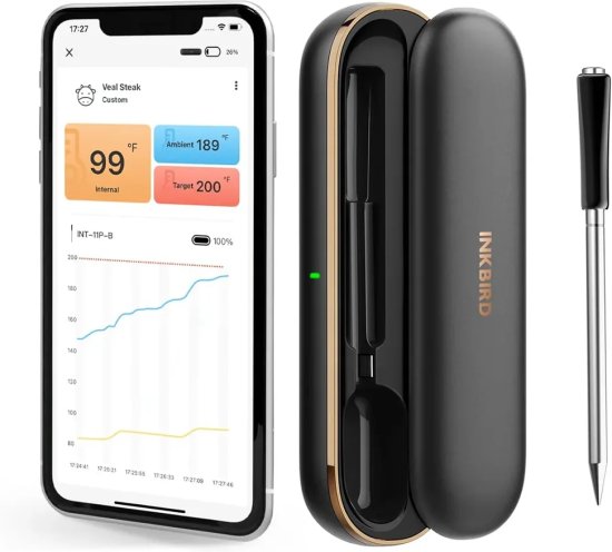 מד חום מזון Bluetooth אלחוטי Inkbird INT-11P-B