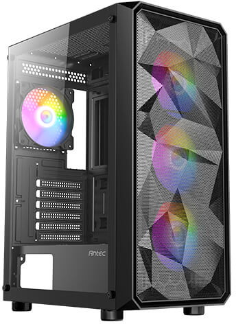 מארז מחשב ללא ספק Antec AX83 Extreme RGB E-ATX Mid Tower - צבע שחור