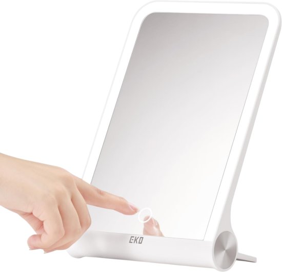 מראת איפור מתקפלת משולבת LED עם 3 מצבי תאורה מבית EKO