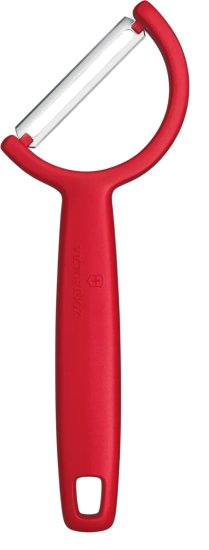 קולפן זוויתי עם להב חלק דגם Rho מבית Victorinox - צבע אדום