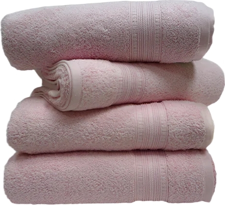 סט 4 מגבות רחצה 100% כותנה 70x130 ס''מ סדרת Daniel מבית Arige Gad - צבע ורוד