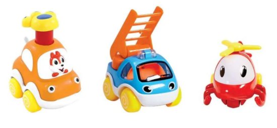 מארז 3 מכוניות מבית Edushape