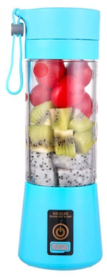 מציאון ועודפים - מיני בלנדר נטען נייד 380 מ''ל HomeSet - צבע כחול