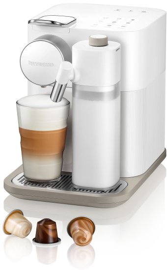 מציאון ועודפים - מכונת קפה Nespresso Gran Lattissima F541 - צבע לבן - שנה אחריות יבואן רשמי