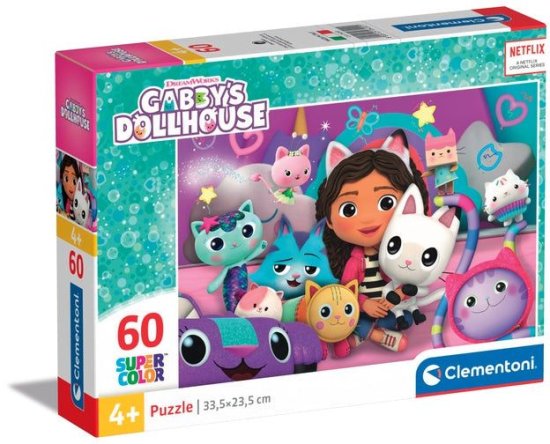 פאזל 60 חלקים Clementoni - בית הבובות של גבי