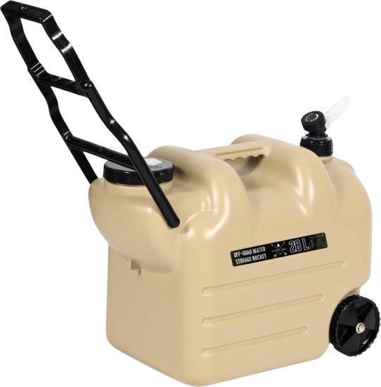 מיכל מים מקצועי לשטח דגם OFF-ROAD TROLLEY מבית I-CAMP - נפח 28 ליטר