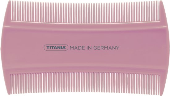 מסרק כינים 10 ס''מ מבית Titania - ורוד בהיר
