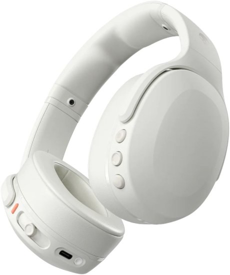 אוזניות קשת אלחוטיות Skullcandy Crusher Evo - צבע Bone / Orange Glow