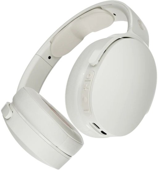 אוזניות קשת אלחוטיות Skullcandy Hesh Evo - צבע Bone / Orange Glow