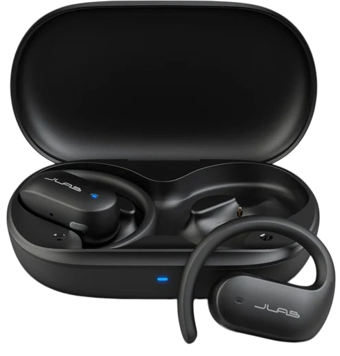אוזניות ספורט אוזן-פתוחה אלחוטיות דגם Open Sport מבית JLab - צבע שחור