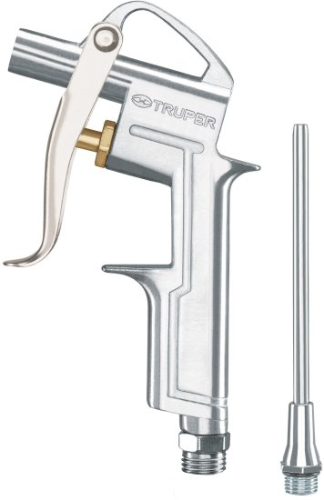 אקדח לחץ אוויר מאלומיניום עם פיית הארכה 10 ס''מ Truper 90PSI