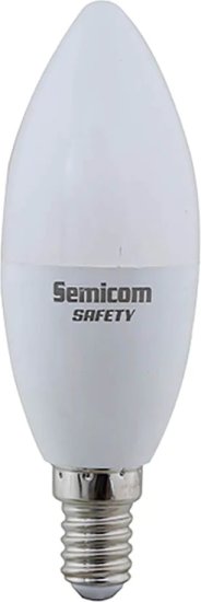 נורת נר Semicom 8W E14 LED WW - גוון תאורה 3000K