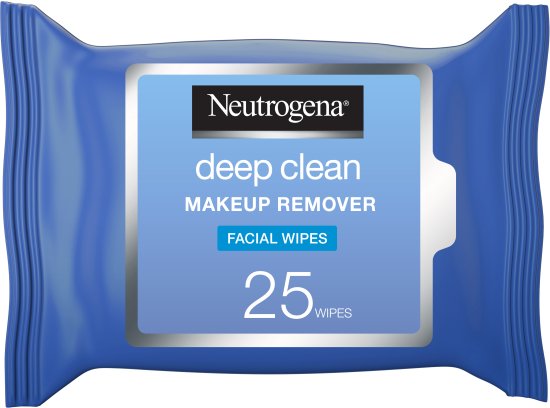 Neutrogena - מגבונים להסרת איפור נטול שומן Deep Clean - סך הכל 25 יחידות