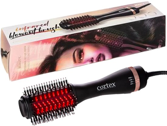 Cortex - מברשת פן חשמלית עם אינפרא רד - צבע שחור