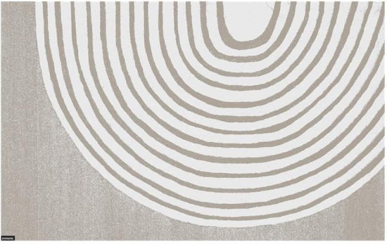 שטיח אמבטיה עם פטנט ספיגה 50x80 ס''מ דגם Art Rainbow מבית Fennoma - צבע קרם