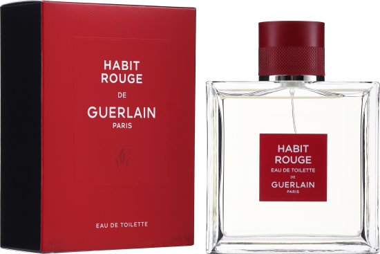 בושם לגבר 100 מ''ל Guerlain Habit Rouge (New Box) או דה טואלט E.D.T