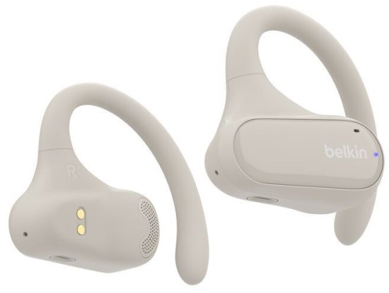 אוזניות Open-Ear דגם SoundForm ClearFit מבית Belkin - צבע חול