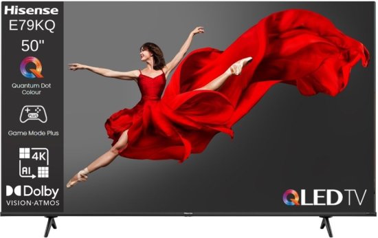 טלוויזיה חכמה Hisense 50 Inch UHD 4K QLED+DLED 50E79KQ
