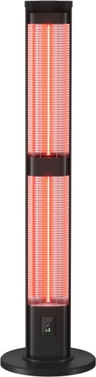 תנור חימום עומד אינפרא אדום 3000W דגם Tower Heat מבית החוויה - צבע שחור