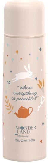 תרמוס לנוזלים בנפח 500 מ''ל מקולקציית Wonderland מבית Suavinex - צבע ורוד