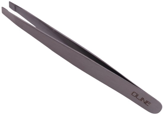 פינצטה ראש אלכסוני 9.5 ס''מ רחבה פלדת אל-חלד מבית Oline Solingen