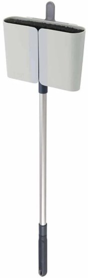 מטאטא עם מוט טלסקופי ומתקן תלייה אפור Cleanstore מבית Joseph Joseph - צבע אפור