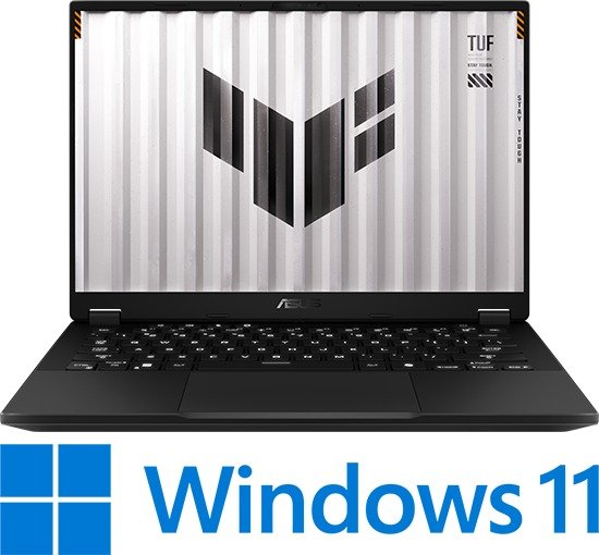 מחשב נייד לגיימרים Asus TUF Gaming A14 (2024) FA401UU-RG041W - צבע Jaeger Gray  - תיק TUF ועכבר TUF Gaming M3 כלולים בתוך האריזה כמתנה!